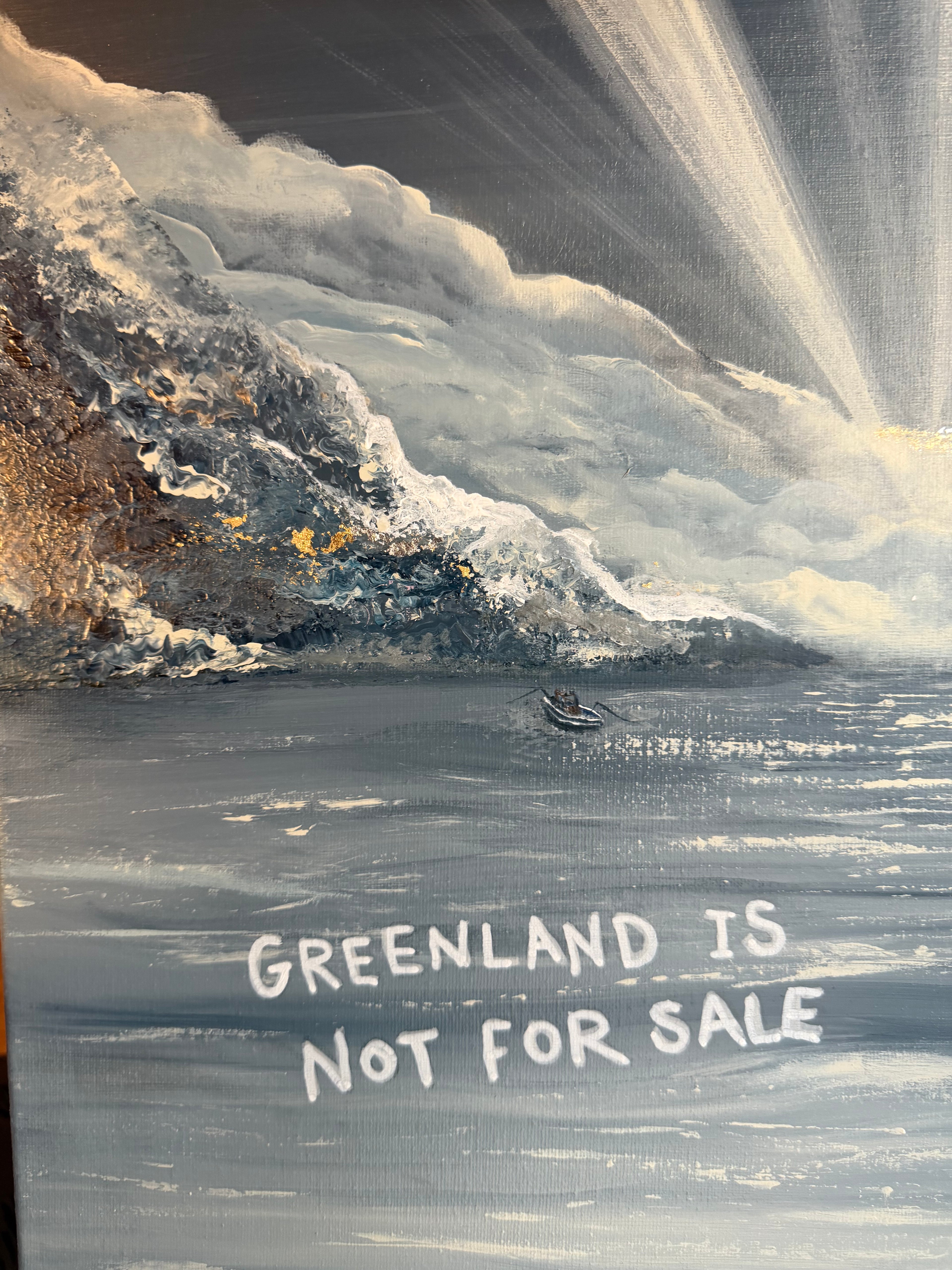 “GREENLAND IS NOT FOR SALE”