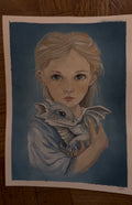 Girl and dragon