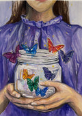 “The Girl Holding Butterflies”