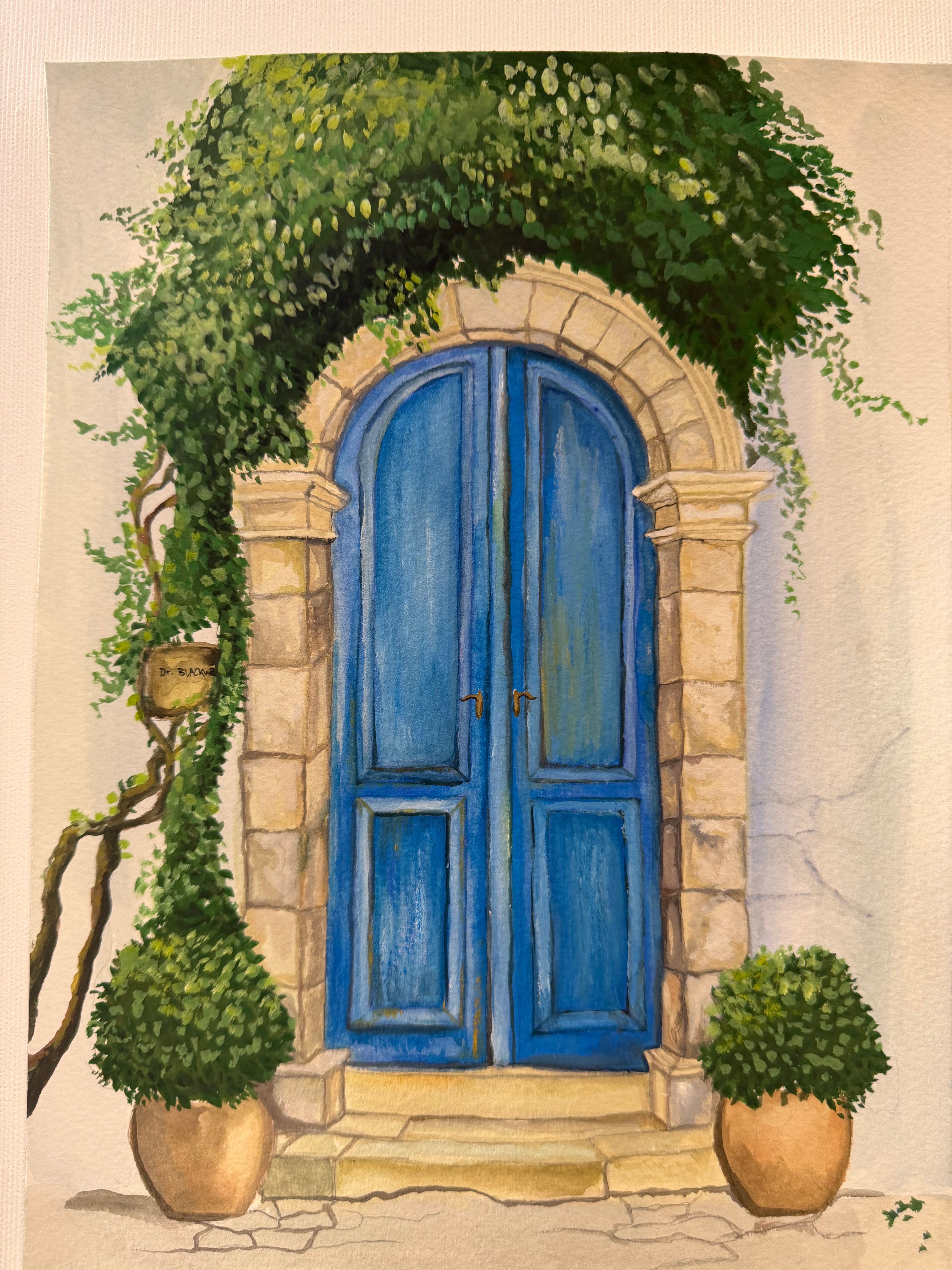 “The Blue Mediterranean Door”