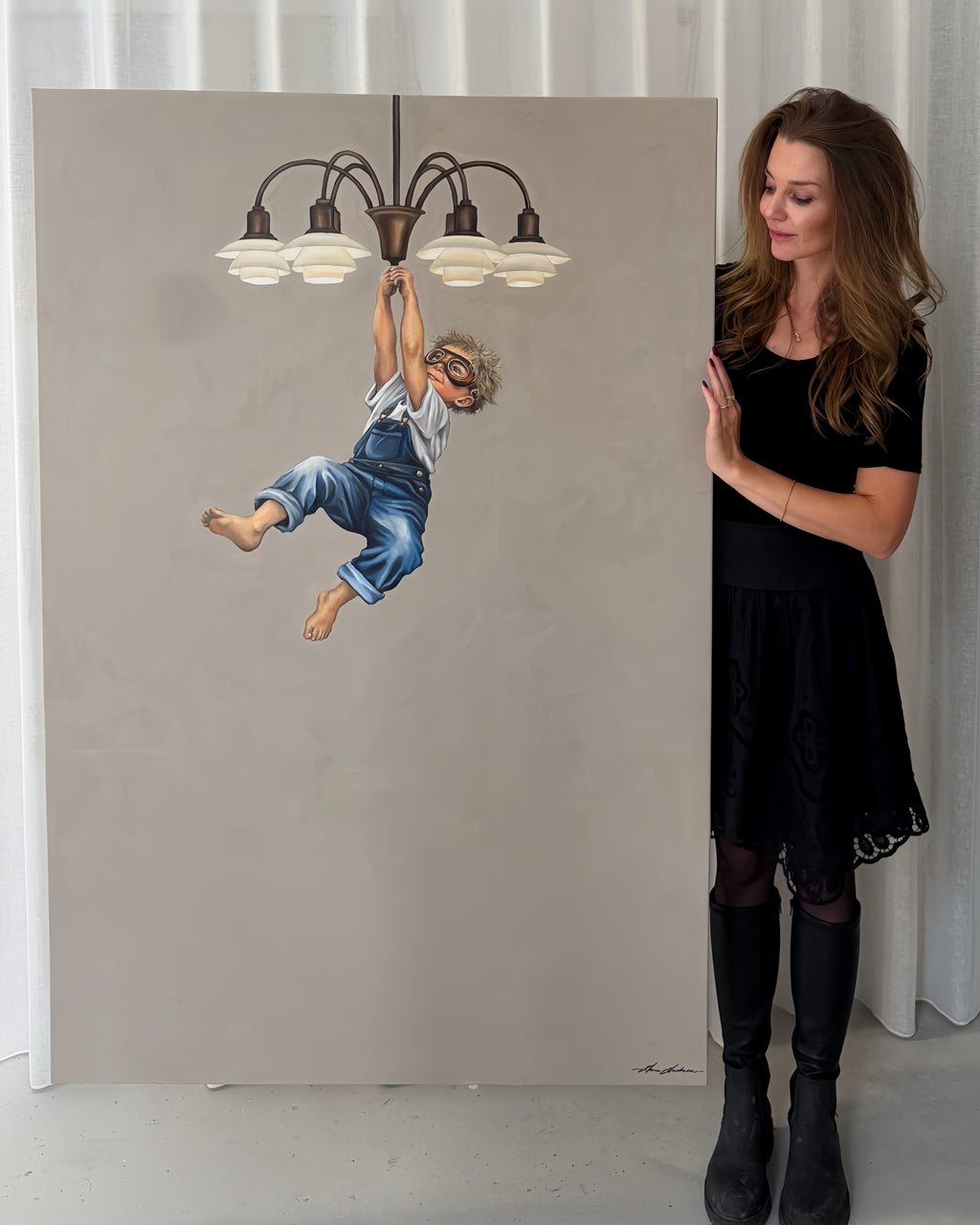 Boy in Chandelier