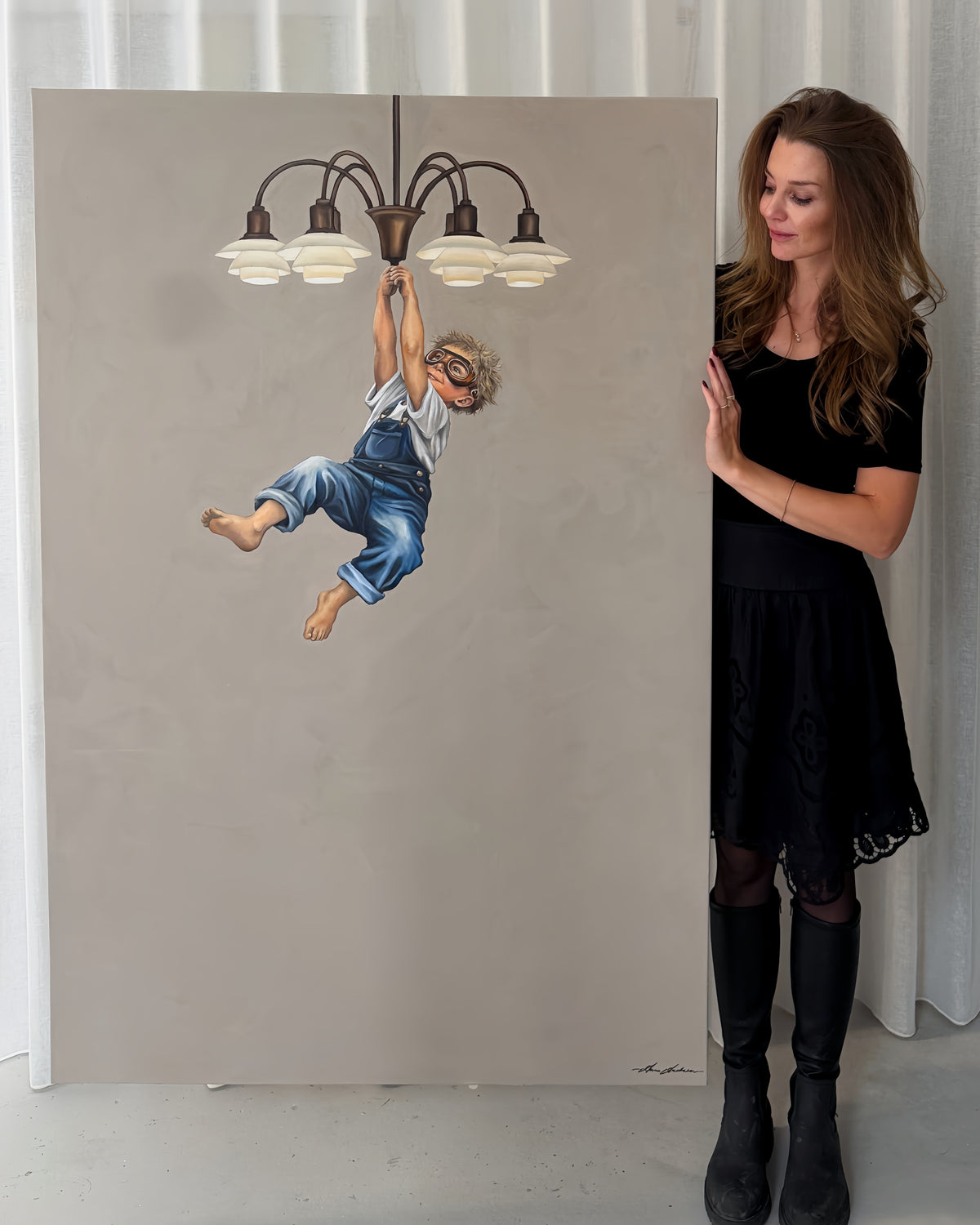 Boy in Chandelier