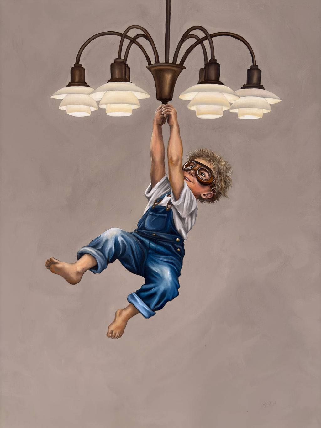 Boy in Chandelier