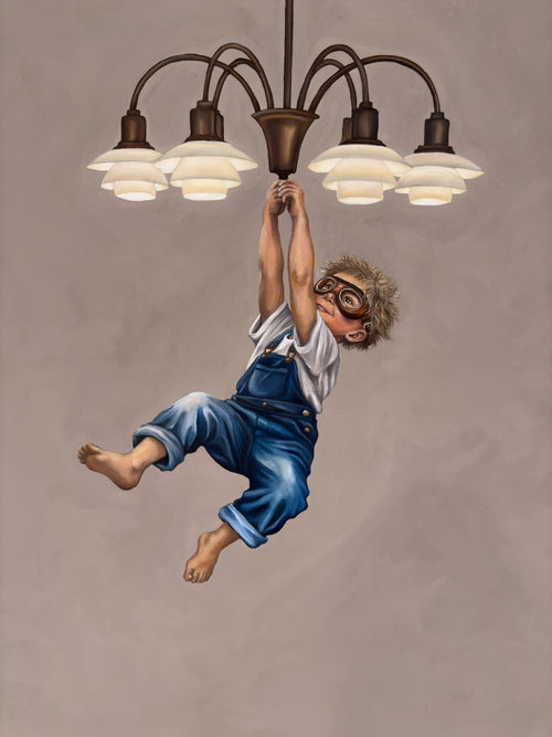 Boy in Chandelier