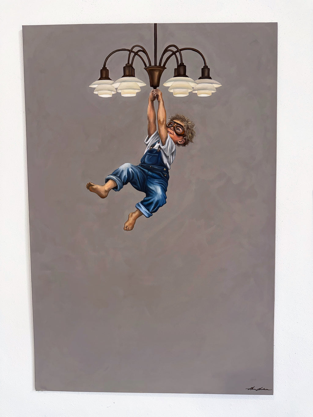 Boy in Chandelier