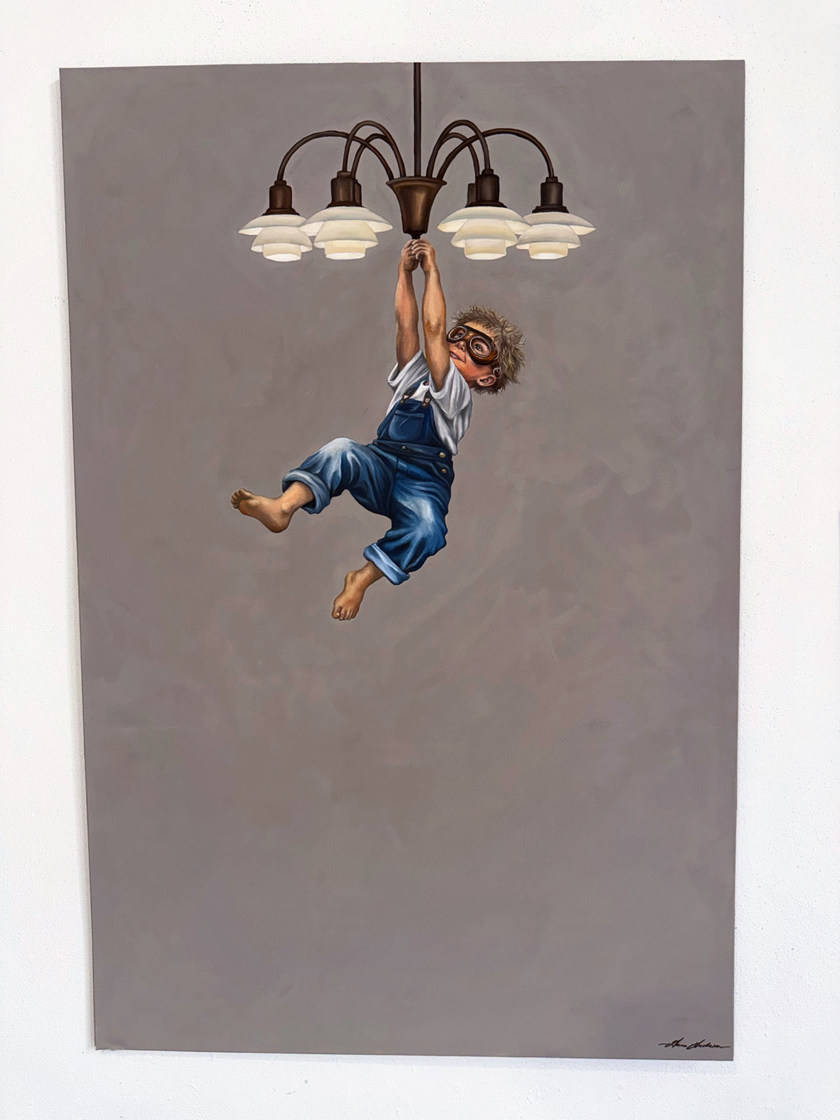 Boy in Chandelier